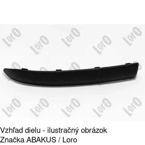 Lišta nárazníka 30220717 /POLCAR/ - obr. 1