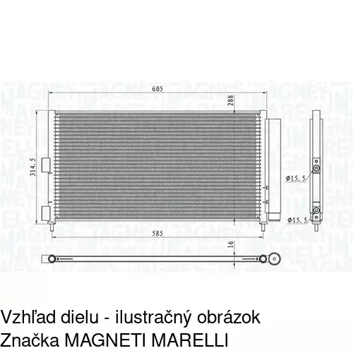 Chladiče klimatizácie POLCAR 3022K85X