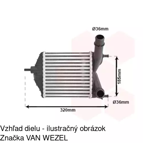 Chladiče vzduchu (Intercoolery) 3023J8-1 /POLCAR/ - obr. 4