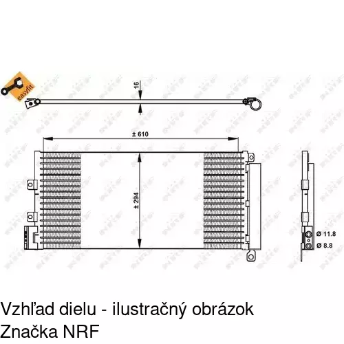 Chladiče klimatizácie 3025K8C2 /POLCAR/ - obr. 1