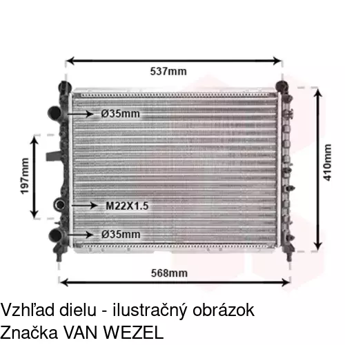 Chladiče vody 302608A5 /POLCAR/ - obr. 4