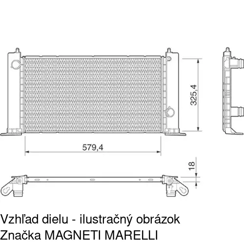 Chladiče vody POLCAR 303008-1