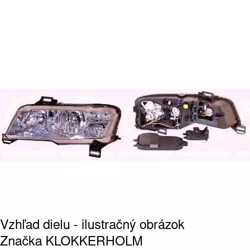 Hlavný reflektor POLCAR 3030102U