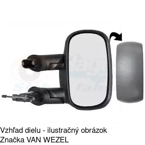 Vonkajšie zrkadlo 3040521M /POLCAR/ - obr. 5
