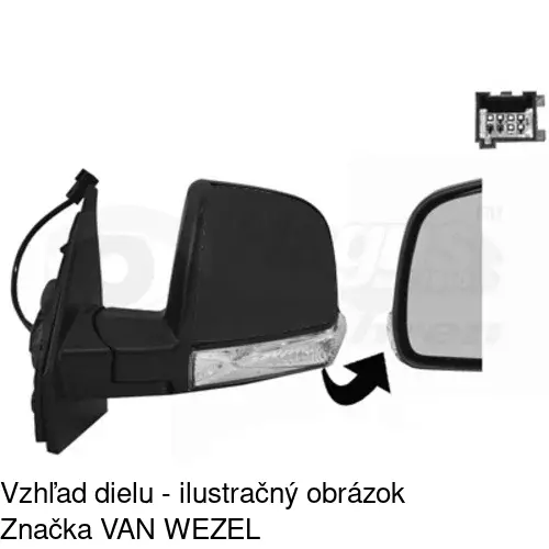 Rám vonkajšieho zrkadla 304254TM /POLCAR/ - obr. 5