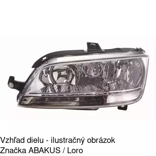 Hlavný reflektor 304410-U /POLCAR/ - obr. 3