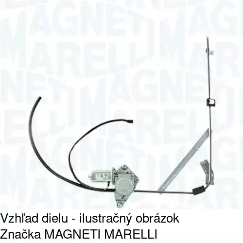 Elektrický mechanizmus okna dverí POLCAR 3055PSE1