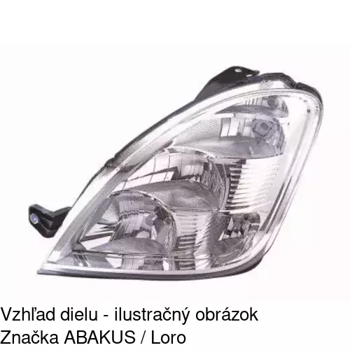 Hlavný reflektor 3080090E /POLCAR/ - obr. 4