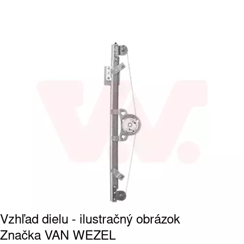 Elektrický mechanizmus okna dverí 30A1PSE2E /POLCAR/ - obr. 4