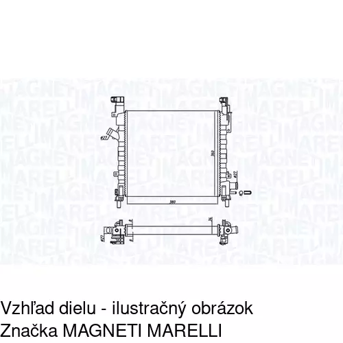 Chladiče vody 320008A4 /POLCAR/ - obr. 1
