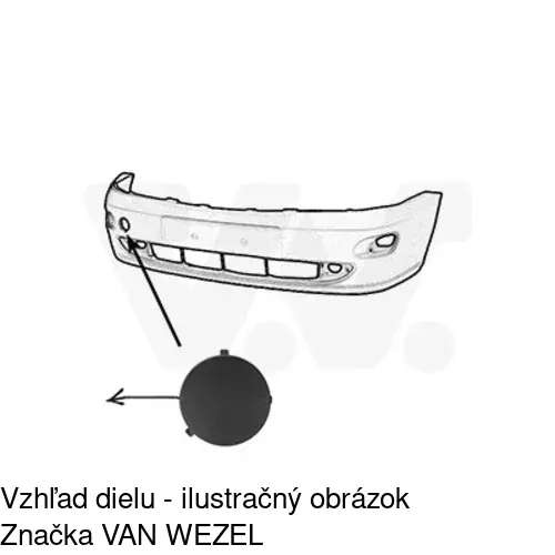 Záslepka ťažného háku POLCAR 320107-9