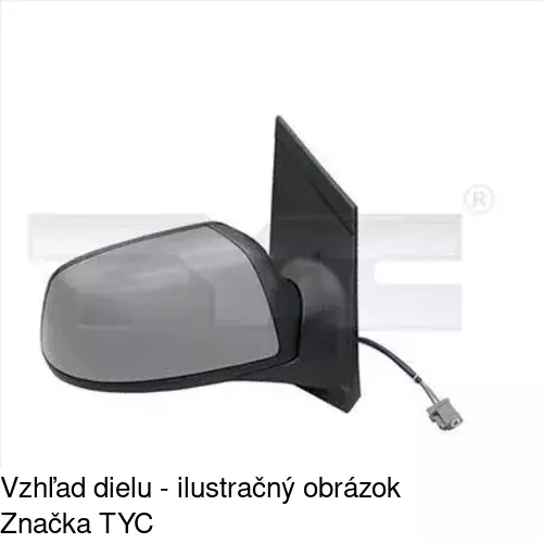 Vonkajšie zrkadlo 3202526E /POLCAR/ - obr. 5