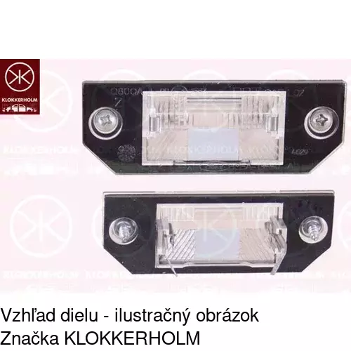 Svetlo na osvetlenie evidenčného čísla 3202959E /POLCAR/ - obr. 4