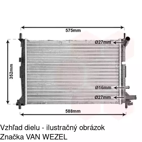 Chladiče vody 321008A5 /POLCAR/ - obr. 5