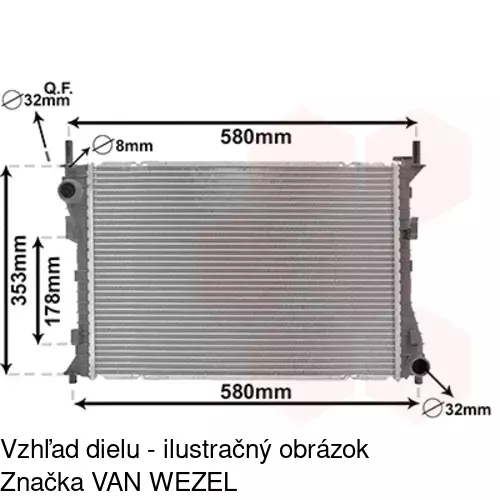 Chladiče vody 321208-4 /POLCAR/ - obr. 1