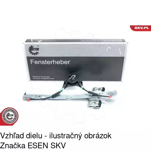 Mechanizmus sťahovania okna elektrický bez motora 3228PSG1E /POLCAR/ - obr. 3