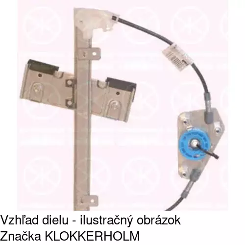 Mechanizmus sťahovania okna elektrický bez motora 3228PSG3E /POLCAR/