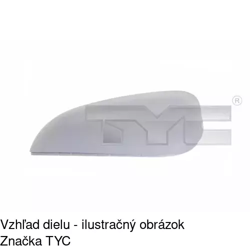 Rám vonkajšieho zrkadla 323354PM /POLCAR/ - obr. 2