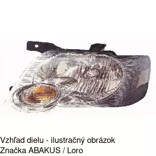 Hlavný reflektor POLCAR 327209-1