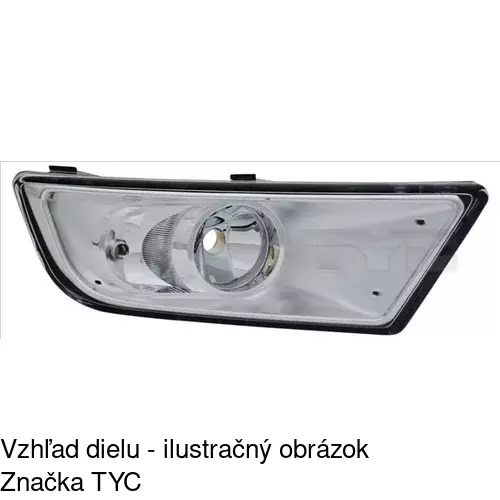 Hmlové svetlo - predné POLCAR 327529-E
