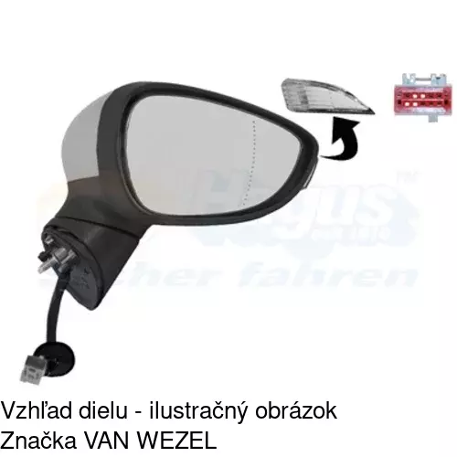 Vonkajšie zrkadlo 32B1523M /POLCAR/ - obr. 5