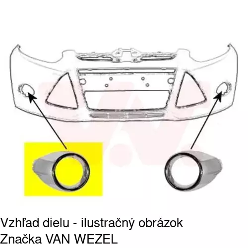 Rámik hmlového svetla 32C130-1 /POLCAR/ - obr. 1