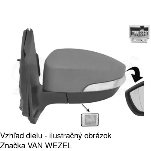 Vonkajšie zrkadlo 32X1515M /POLCAR/ - obr. 1