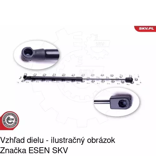 Plynová pružina 3410AS /POLCAR/ - obr. 2