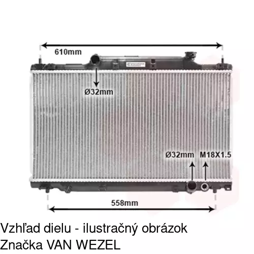 Chladiče vody 3825083K /POLCAR/ - obr. 1