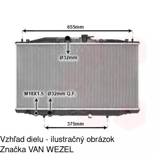 Chladiče vody 3833081K /POLCAR/ - obr. 2