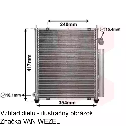 Chladiče klimatizácie 3835K8C1 /POLCAR/ - obr. 3