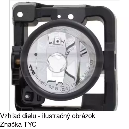 Hmlové svetlo - predné POLCAR 3836290E