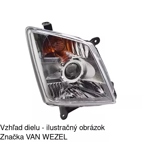 Hlavný reflektor 3940091E /POLCAR/ - obr. 1