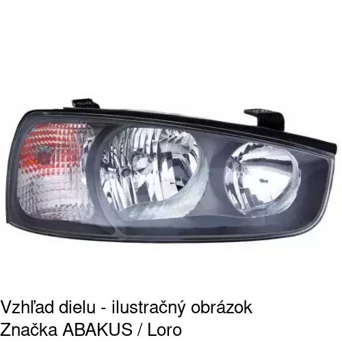 Hlavný reflektor 401310-E /POLCAR/ - obr. 2
