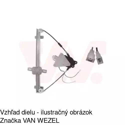Mechanizmus sťahovania okna elektrický bez motora 4042PSG2 /POLCAR/ - obr. 1