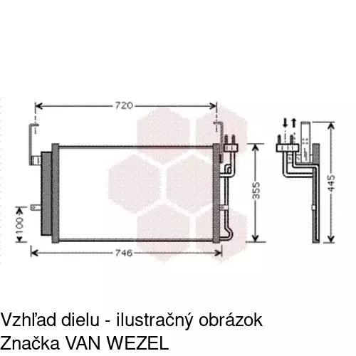 Chladiče klimatizácie 4050K8C1S /POLCAR/ - obr. 2