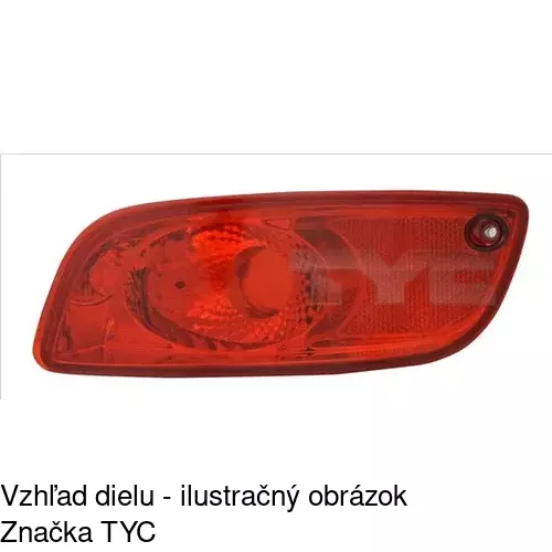 Hmlové svetlo - zadné POLCAR 405198-X