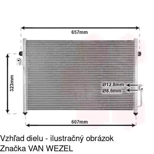 Chladiče klimatizácie 4065K8C1S /POLCAR/ - obr. 1