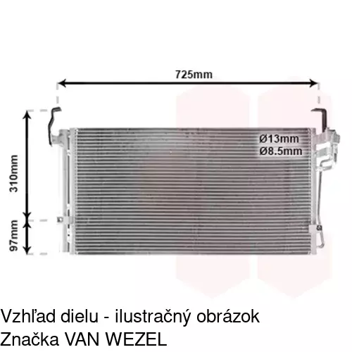 Chladiče klimatizácie 4070K8C1S /POLCAR/ - obr. 1