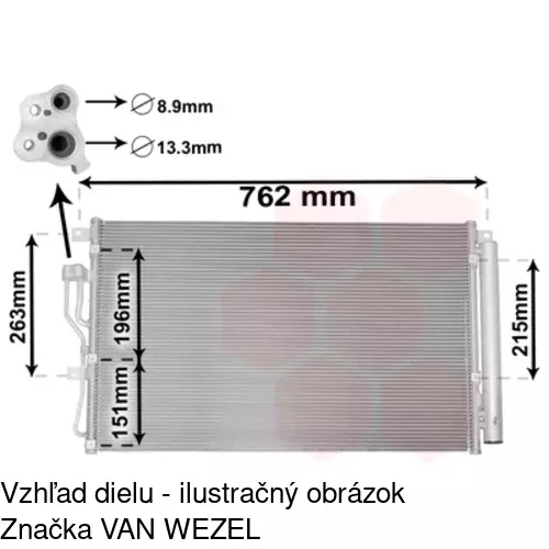 Chladiče klimatizácie 4071K81X /POLCAR/ - obr. 2