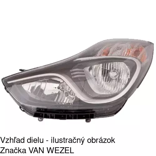 Hlavný reflektor 40L109-E /POLCAR/ - obr. 2