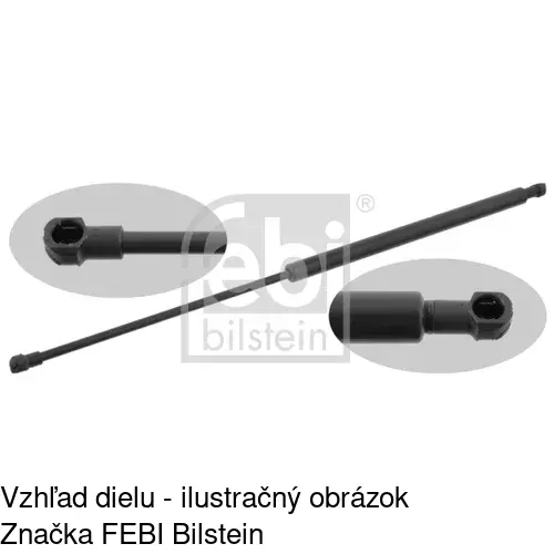 Plynová pružina 4170AS /POLCAR/ - obr. 2