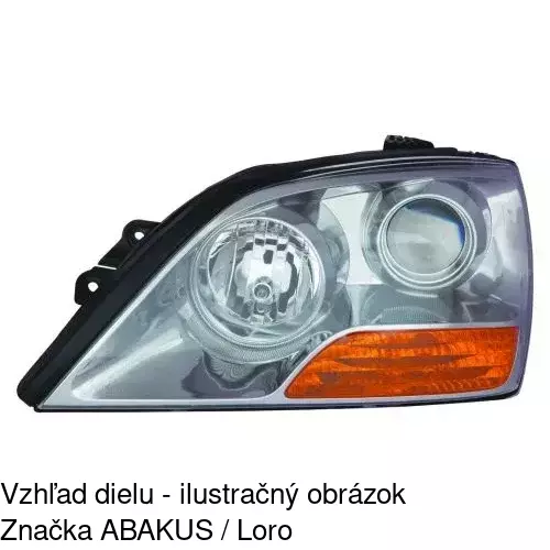 Hlavný reflektor 417110-E /POLCAR/ - obr. 2