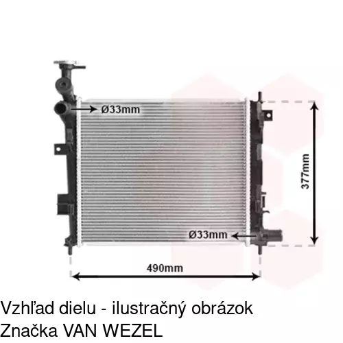 Chladiče vody 41A108-1 /POLCAR/ - obr. 2