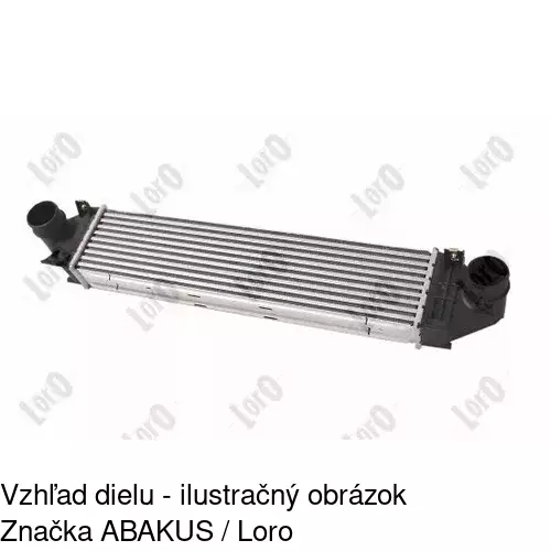 Chladiče vzduchu (Intercoolery) 4312J8-2 /POLCAR/ - obr. 2
