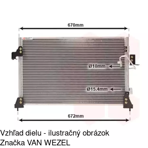 Chladiče klimatizácie 4321K8C1 /POLCAR/ - obr. 2