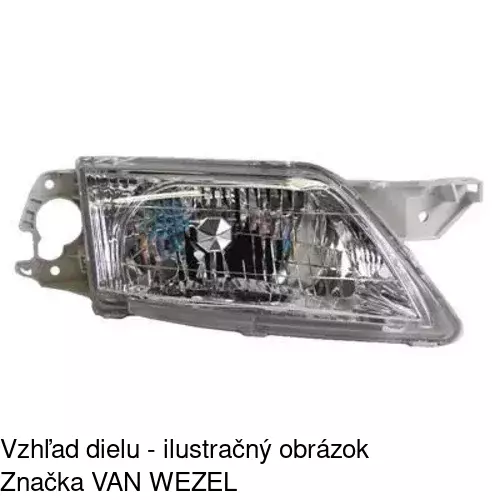 Hlavný reflektor 4555102E /POLCAR/ - obr. 1