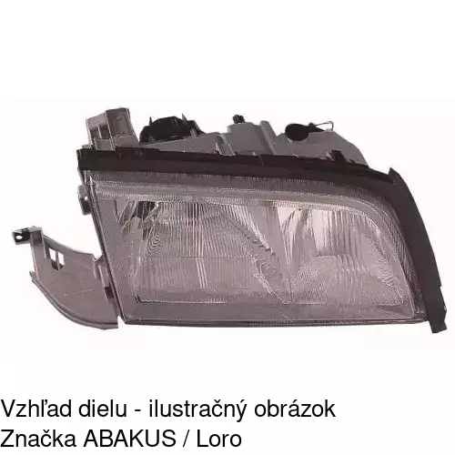 Hlavný reflektor 5002092U /POLCAR/ - obr. 1