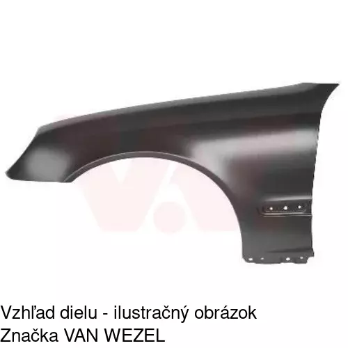 Predný blatník POLCAR 500301