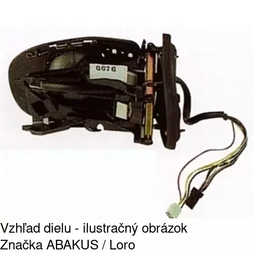 Vonkajšie zrkadlo 5003516M /POLCAR/ - obr. 3